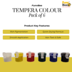 FunnBee Tempera Colour 3 ml – Pack of 6 - Image 2