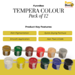 FunnBee Tempera Colour 3 ml – Pack of 12 - Image 2