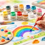 FunnBee Acrylic Colour Set – Pack of 12 (10 ml Glass Bottles) - Image 2