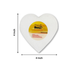 FunnBee Heart Shape Canvas Board Combo (4 × 4 & 8 × 8 Inch) - Image 2