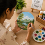 FunnBee Round Canvas Board 4 × 4 Inch - Image 6