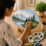 FunnBee Oval Canvas Board 12 × 8 Inch - Image 3