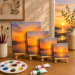 FunnBee Square Canvas Board Combo (3 × 3, 4 × 4, 6 × 6 & 8 × 8 Inch) - Image 7