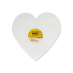 FunnBee Heart Shape Canvas Board for Art & DIY Crafts