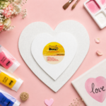 FunnBee Heart Shape Canvas Board Combo (4 × 4 & 8 × 8 Inch) - Image 4