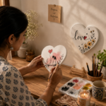 FunnBee Heart Shape Canvas Board Combo (4 × 4 & 8 × 8 Inch) - Image 8