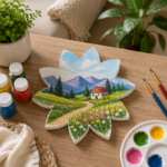 FunnBee Flower Shape Canvas Board 6 × 6 Inch - Image 4