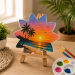FunnBee Flower Shape Canvas Board 6 × 6 Inch - Image 5