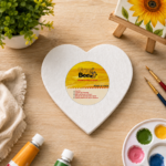 FunnBee Heart Shape Canvas Board for Art & DIY Crafts - Image 2