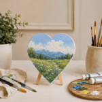 FunnBee Heart Shape Canvas Board for Art & DIY Crafts - Image 3